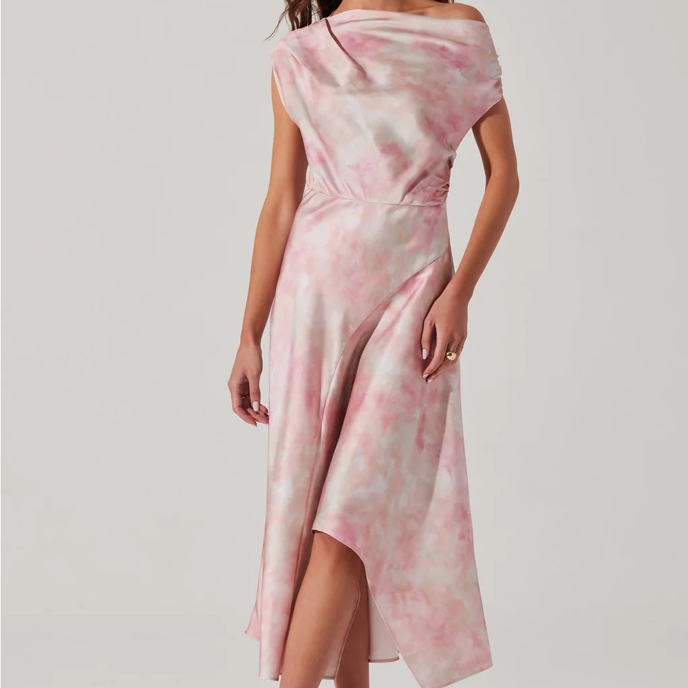 Astr Pink Asymmetrical Dress